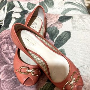 Orange shoes not needed anymore comfortable wedges